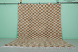 Beni ourain rug 8.1 X 10.5 Feet - Checkered rug