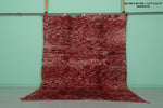 Red Moroccan Rug 7.3 ft x 9.4 ft