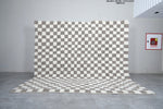 Checkered Moroccan rug 10 X 9.6 Feet