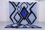 Azilal rug - Blue rug - Beni Ourain rug 8.1 X 10.1 Feet