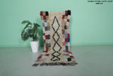 Handmade Long Moroccan Rug 2.4 X 5.8 Feet