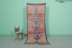 Shaggy Moroccan Runner Rug Pink 2.9 X 7.5 Feet