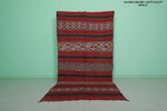 Handwoven Moroccan kilim rug 4.6 FT X 9.2 FT