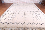 Beni ourain rug - Custom size rug - Moroccan wool rug