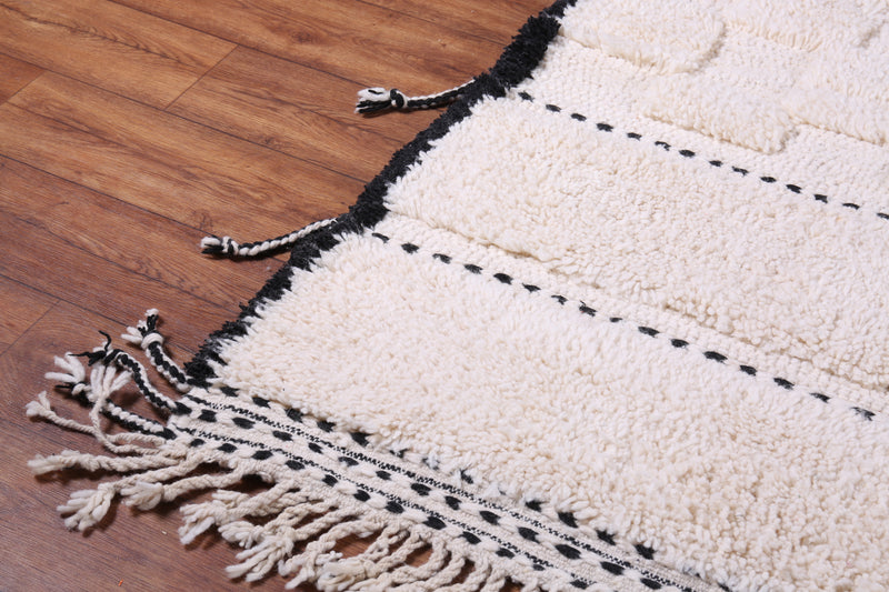 Handmade Beni ourain rug - Authentic Moroccan Berber Rug