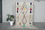 Colorful berber rug 4.7 FT × 7.2 FT