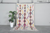 Moroccan wool rug 4.5 FT × 8.3 FT