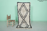 Moroccan rug 2.3 X 5.8 Feet - Boucherouite Rugs