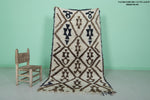 Moroccan berber rug 3.7 X 6.8 Feet - Boucherouite Rugs