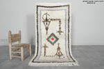 Moroccan rug 2.8 X 5.4 Feet - Boucherouite Rugs