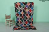 Moroccan berber rug 3 X 5.9 Feet - Boucherouite Rugs