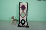 Moroccan berber rug 2.1 X 6.8 Feet - Boucherouite Rugs