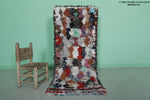 Moroccan berber rug 2.3 X 5.6 Feet - Boucherouite Rugs