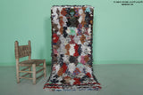 Moroccan berber rug 2.3 X 5.6 Feet - Boucherouite Rugs