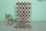 Moroccan berber rug 2.6 X 6.3 Feet - Boucherouite Rugs