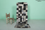 Moroccan berber rug 2.1 X 5.9 Feet - Boucherouite Rugs