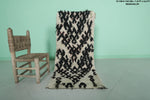 Moroccan Berber Rug | 1.8 X 4.6 Feet Handwoven Masterpiece