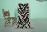 Moroccan Berber Rug | 1.8 X 4.6 Feet Handwoven Masterpiece