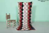 Moroccan Berber Rug with Diamond Pattern - 2.2 X 5.9 Feet