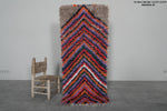 Moroccan berber rug 2.4 X 5.9 Feet - Boucherouite Rugs