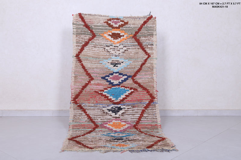 Handmade Moroccan Berber Rug - 2.7 x 5.7 Feet