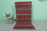 Moroccan berber rug 3 X 6.6 Feet - Boucherouite Rugs