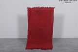 Small berber rug 1.7 X 3.2 Feet - red rug