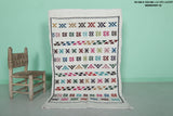 White Moroccan rug 3.1 FT X 4.9 FT