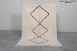 Berber Area Rug 3 x 4.3 ft Multicolored Rug