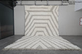 Large Moroccan Rug - 9.9 x 15.9 ft | Bold Geometric Chevron Design