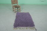 Small Moroccan Rug - 2 x 3 ft | Soft Purple Accent Rug