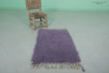 Small Moroccan Rug - 2 x 3 ft | Soft Purple Accent Rug