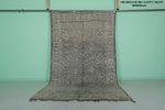 Old Moroccan Rug 6.2 x 10.4 Feet - Vintage Handwoven Berber Carpet