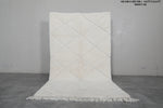 Moroccan Rug 4.9 x 8.3 ft - Handwoven Wool Diamond Pattern