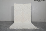 Moroccan Rug 4.9 x 8.3 ft - Handwoven Wool Diamond Pattern