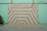 Square Moroccan Rug - 9 x 9 FT | Handwoven Wool Rug with Geometric Pattern