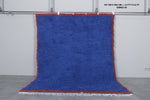 Blue Moroccan rug blue 5.4 X 8.5 Feet