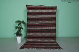 Hand woven Berber kilim 5.1 ft x 8.6 ft