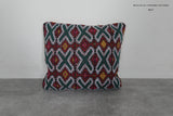 Moroccan Kilim Pillow | 14.9x16.1 Inches Multicolored Geometric Design