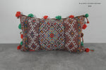 Moroccan Decorative Pillow with Tassels - 15.7 x 25.5 Inches