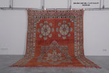 Old Moroccan rug 7.4 X 9.5 Feet