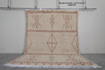 Authentic Moroccan Rug - 8.3 x 10.3 ft | Beige with Tribal Motifs