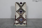 Vintage handmade berber runner rug 1.8 X 4 Feet