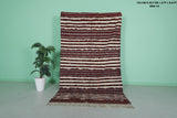 Berber Handira Stripe Moroccan kilim 5 FT X 8.4 FT