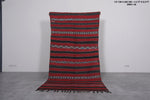 Hand woven Berber kilim 4.4 ft x 8.5 ft