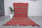 Handwoven Moroccan kilim rug 5.7 ft x 11.7 ft