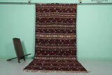 Wool and Silk Berber Kilim 5.5 ft x 10.9ft