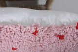 Moroccan Handmade Pink Pillow - 11.8 x 22.4 Inches