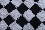 Round checkered rug - round rug