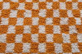 Round checkered rug - checkered yellow rug